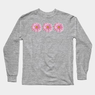 Three Pink Gerberas for Mothers Day Long Sleeve T-Shirt